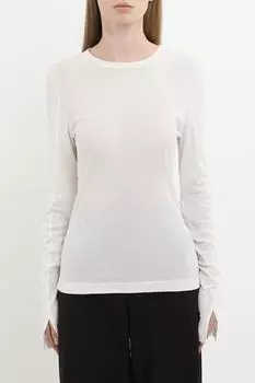 Джемпер хлопковый с разрезами на рукавах Calvin Klein Jeans