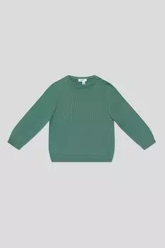 Джемпер хлопковый с воротником на пуговицах Fagottino