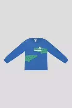 Джемпер хлопковый с воротником на пуговицах Fagottino