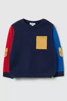 Джемпер хлопковый с воротником на пуговицах Fagottino