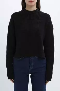 Джемпер хлопковый с воротником стойкой Calvin Klein Jeans