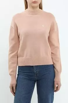 Джемпер хлопковый с воротником стойкой Calvin Klein Jeans