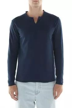 Джемпер хлопковый с вырезом на пуговицах Bomboogie