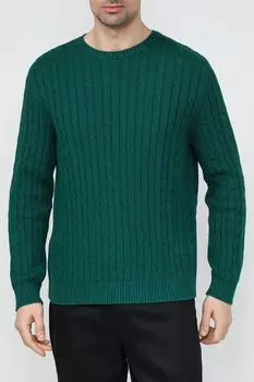 Джемпер хлопковый текстурной вязки Piombo