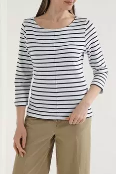 Джемпер хлопковый в полоску Comma