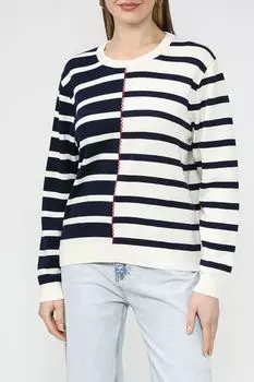 Джемпер хлопковый в полоску Desigual