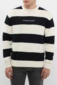 Джемпер хлопковый в полоску Guess Jeans