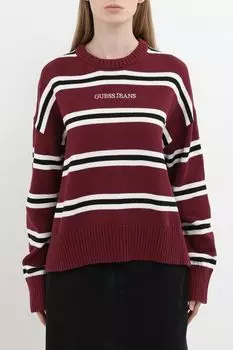 Джемпер хлопковый в полоску Guess Jeans