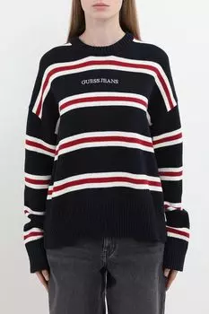 Джемпер хлопковый в полоску Guess Jeans