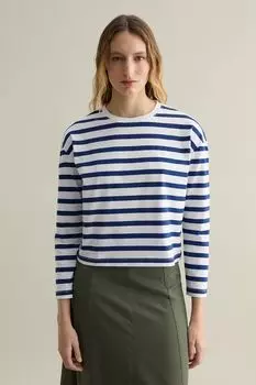 Джемпер хлопковый в полоску Piombo