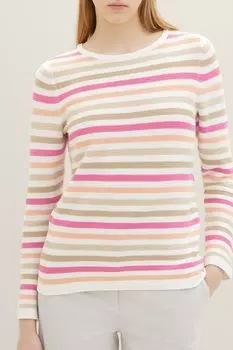 Джемпер хлопковый в полоску TOM TAILOR