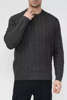 Джемпер из смесового хлопка с косами Esprit Casual