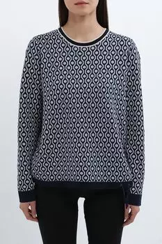 Джемпер из смесового хлопка с принтом OLSEN