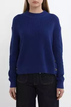 Джемпер из смесового хлопка с пуговицами Piombo