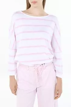 Джемпер из смесового хлопка в полоску Comma