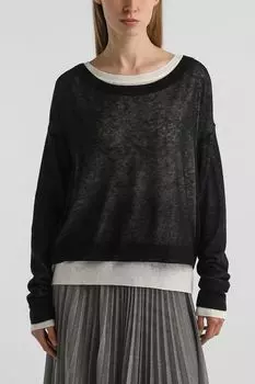 Джемпер из смесовой шерсти двуслойный BOSS