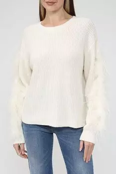 Джемпер из смесовой шерсти с перьями TWINSET