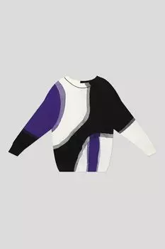 Джемпер из смесовой шерсти с принтом Franco Vello