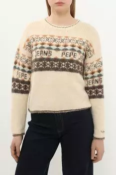 Джемпер из смесовой шерсти с принтом PEPE JEANS