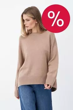 Джемпер из смесовой шерсти свободного кроя ElectraStyle