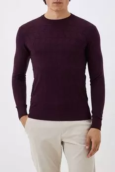 Джемпер из смесовой шерсти текстурный CUDGI