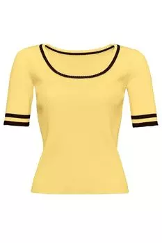 Джемпер из вискозы в рубчик Paola Ray