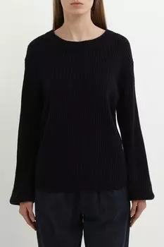 Джемпер однотонный в рубчик Piombo