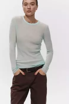 Джемпер прозрачный из тонкой шерсти DAISYKNIT