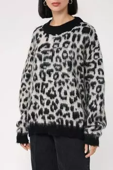 Джемпер с анималистичным принтом Kontatto