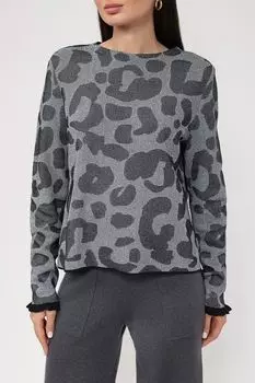 Джемпер с анималистичным принтом Taifun