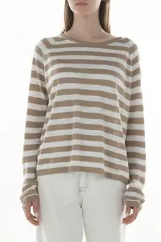 Джемпер с добавлением льна в полоску Cinque