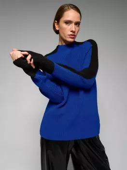 Джемпер с контрастными деталями ELEGANZZA