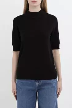 Джемпер с коротким рукавом и воротником стойкой Rinascimento