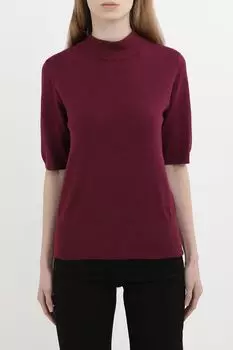 Джемпер с коротким рукавом и воротником стойкой Rinascimento