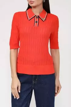 Джемпер с коротким рукавом из фактурного трикотажа Scotch & Soda