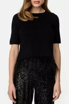 Джемпер с коротким рукавом с добавлением шерсти CATNOIR