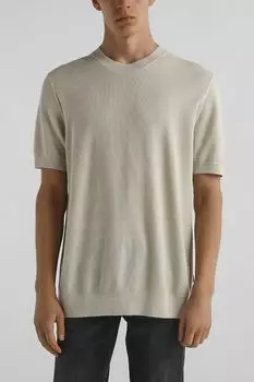 Джемпер с коротким рукавом текстурный BOSS