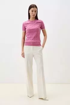 Джемпер с коротким рукавом текстурный Marhatter