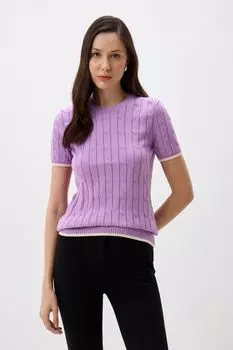 Джемпер с коротким рукавом текстурный Marhatter