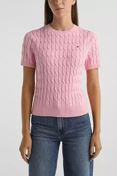 Джемпер с коротким рукавом текстурный Tommy Hilfiger