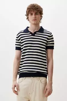 Джемпер с коротким рукавом в полоску Marhatter