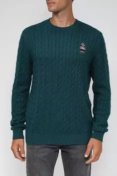 Джемпер с косами из шерсти и хлопка D.Molina