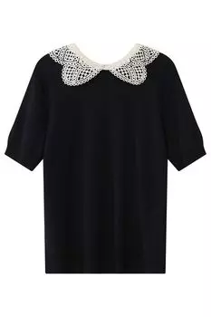 Джемпер с кружевным воротником Silver Spoon