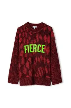 Джемпер с принтом и декором Twist