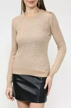 Джемпер с принтом-монограммой бренда Guess