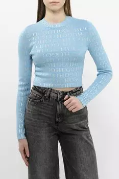 Джемпер с принтом укороченный HUGO BLUE