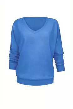 Джемпер с V-вырезом из смеси шерсти и кашемира MARC & ANDRE