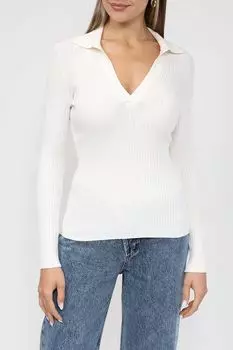 Джемпер с V-вырезом в рубчик BELUCCI