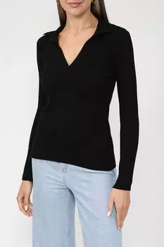 Джемпер с V-вырезом в рубчик BELUCCI