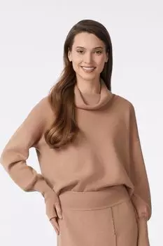 Джемпер с воротником хомут из смеси шерсти и кашемира MARC & ANDRE